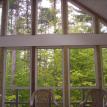 Interior of screened porch addition Northwood, NH